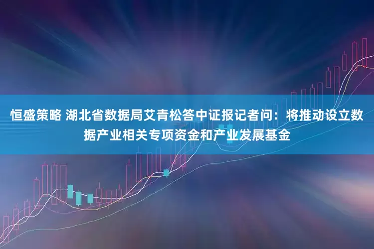 恒盛策略 湖北省数据局艾青松答中证报记者问：将推动设立数据产业相关专项资金和产业发展基金